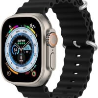 _AC_ سوار ساعة ذكية رياضي من السيليكون لمقاسات 40 ملم/42 ملم/44 ملم/45 ملم/49 ملم