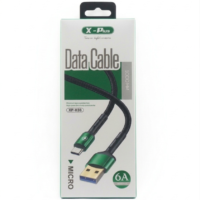 كابل شحن و نقل بيانات micro  محمي و مدعم بطبقة قماشية و مخرج مدعم لمنع التلف