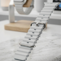 4*/ سوار ساعة ذكية رياضي من السيليكون لمقاسات 40 ملم/42 ملم/44 ملم/45 ملم/49 ملم