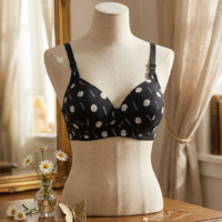 حمالة صدر نسائية راقية بنقشة "الأقحوان" - مزيج المثالي بين الراحة اليومية والأناقة العصرية