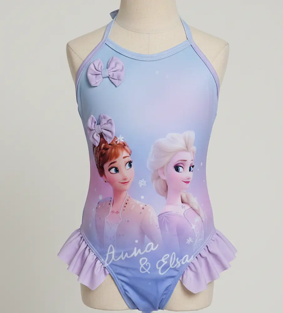 مايوه بناتي  قطعة واحدة برسمة FROZEN