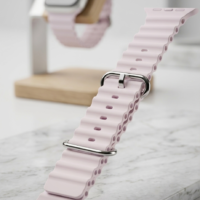 56* سوار ساعة ذكية رياضي من السيليكون لمقاسات 40 ملم/42 ملم/44 ملم/45 ملم/49 ملم