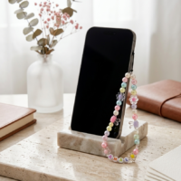 nnaai3nn دلايات موبايل مطرزة بالزهور سلسلة مضادة للضياع للنساء والبنات،