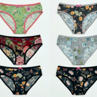 71 طقم بانتي متوسطة الخصر بنعومة فائقة – للبنات- مجموعة من 6 قطع