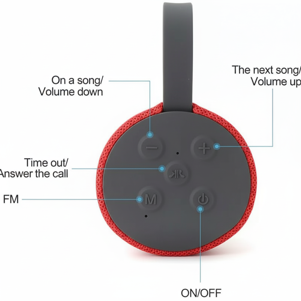سماعة بلوتوث متنقلة مكبرة للصوت
