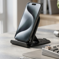 wv حامل موبايل بلاستيكي صغير من موبايل ماجيك مع زوايا متعددة قابلة للتعديل، عبوة من 1 الوان متنوعة لجميع الهواتف الذكية