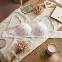 حمالة صدر نسائية راقية بنقشة "الأقحوان" - مزيج المثالي بين الراحة اليومية والأناقة العصرية