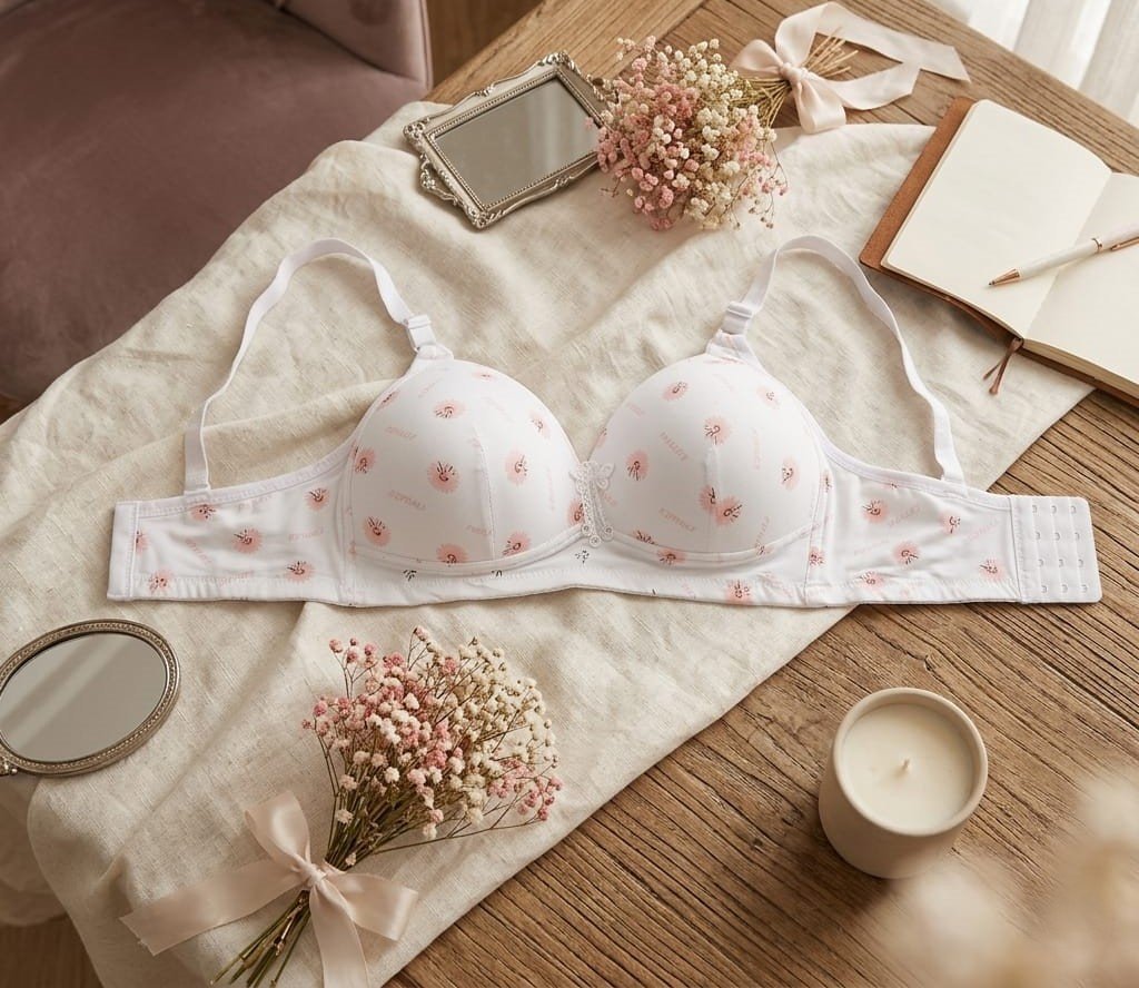 حمالة صدر نسائية راقية بنقشة "الأقحوان" - مزيج المثالي بين الراحة اليومية والأناقة العصرية