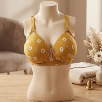 حمالة صدر نسائية راقية بنقشة "الأقحوان" - مزيج المثالي بين الراحة اليومية والأناقة العصرية