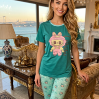 Gemini_Generated_Image_x7pzy8x7pzy8x7pz.png **بيجاما حريمي قطعتين طبعة لابوبو بوي تيشرت نصف كم وبنطلون طويل حتي 85 كيلو