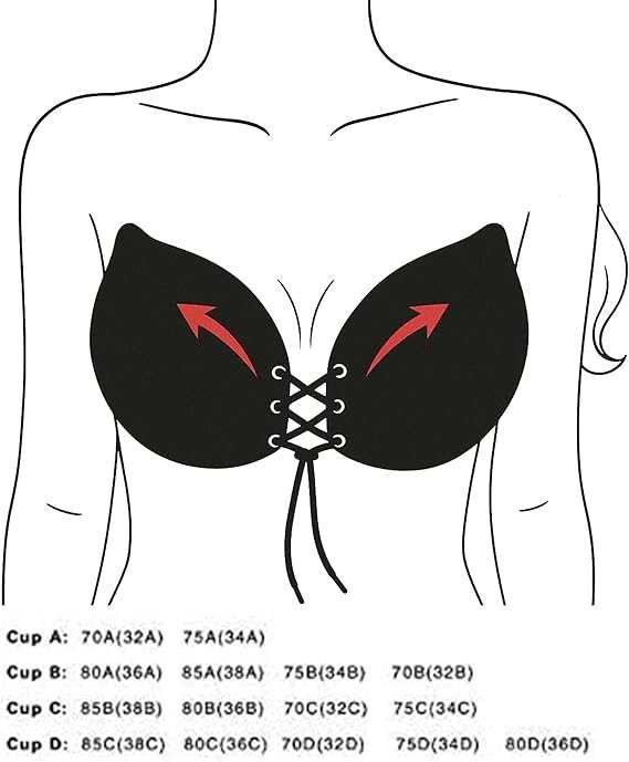61AovEdAAqL._AC_SX569_.jpg حمالة صدر سيليكون لاصقة , بتصميم فراشة , رباط امامي لضبط الملائمة للمقاس و الشكل