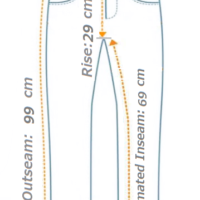 W38-L29-1.png بنطلون جينز كلاسيك مريح من ADAGIO–تصميم Regular Straight عصري يناسب الجنسين